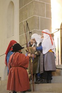 Im Nordh&auml;user Dom zeigte der &ouml;kumenische Kindergarten heute sein Krippenspiel
