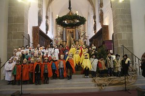 Im Nordh&auml;user Dom zeigte der &ouml;kumenische Kindergarten heute sein Krippenspiel