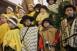 Im Nordh&auml;user Dom zeigte der &ouml;kumenische Kindergarten heute sein Krippenspiel