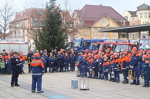 Das Friedenslicht aus Bethlehem ging heute auch in Nordhausen von Hand zu Hand