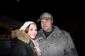 Weihnachtsmarkt in Obergebra bei Blitz und Donner
