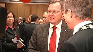 Im B&uuml;rgerhaus fand heute der Neujahrsempfang der Stadt Nordhausen und der Hochschule statt - als besonderer Gast konnte Ministerpr&auml;sident Ramelow begr&uuml;&szlig;t werden