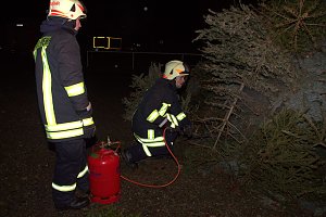 Heringen feierte ein feuriges "Knut" - Fest und entledigte sich seiner alten Weihnachtsb&auml;ume