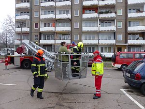 Kellerbrand in der Halleschen Stra&szlig;e