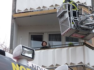 Kellerbrand in der Halleschen Stra&szlig;e