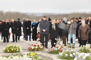 In der Gedenkst&auml;tte Buchenwald wurde heute auch der Opfer des Nationalsozialismus gedacht