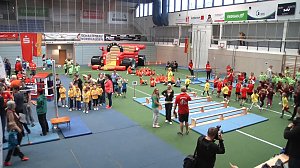 Kindergartensporttag in der Nordh&auml;user Wiedigsburghalle