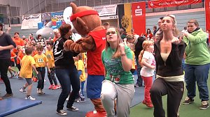 Kindergartensporttag in der Nordh&auml;user Wiedigsburghalle