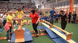 Kindergartensporttag in der Nordh&auml;user Wiedigsburghalle