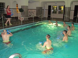 Vorbereitung im Wasser