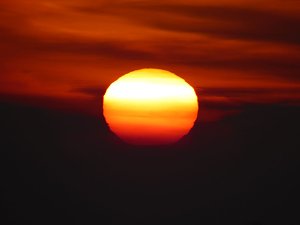 Sonnenuntergang bei Beyernaumburg