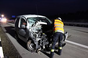 Unfall auf der Autobahn A 38