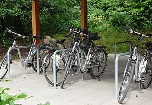 Radfahrerparkplatz
