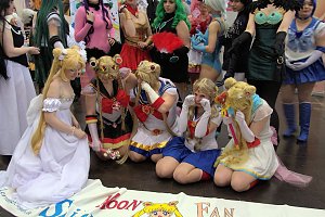 Auf der Manga-Convention der Leipziger Buchmesse versammelten sich die deutschen "Kostümspieler", Mangafreunde und Comicfans