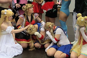 Auf der Manga-Convention der Leipziger Buchmesse versammelten sich die deutschen "Kostümspieler", Mangafreunde und Comicfans