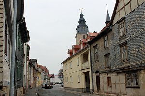 Erinnerung an die Zerst&ouml;rung Sondershausens