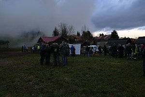Osterfeuer in Herreden