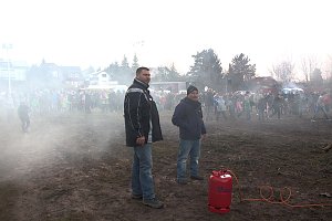 Osterfeuer in Nordhausen Nord