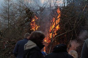 Osterfeuer in Nordhausen Nord