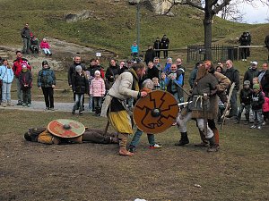 Wikinger auf der Burg Regenstein