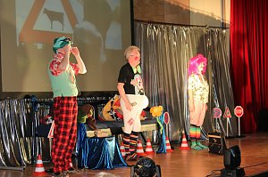 Mit Clown Hajo f&uuml;r mehr Sicherheit