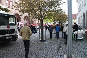 1. Mai Kundgebung auf dem Nordh&auml;user Rathausplatz