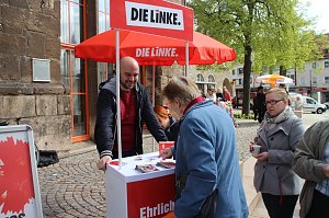 1. Mai Kundgebung auf dem Nordh&auml;user Rathausplatz