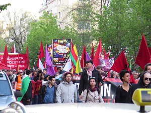 Revolution&auml;re 1. Mai Demo