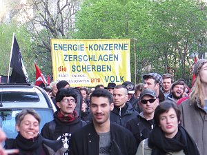 Revolution&auml;re 1. Mai Demo