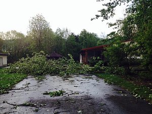 Unwetterspuren in Obergebra