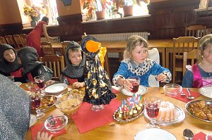Vorschulkinder auf Abschlussfahrt