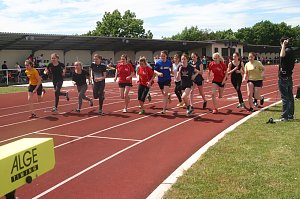 Schulamtsfinale Jugend trainiert f&uuml;r Olympia auf dem Nordh&auml;user Hohekreuzsportplatz