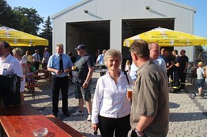 Die Kameraden der Sundh&auml;user Feuerwehr k&ouml;nnen sich nach langem warten endlich &uuml;ber ihr neues Ger&auml;tehaus freuen