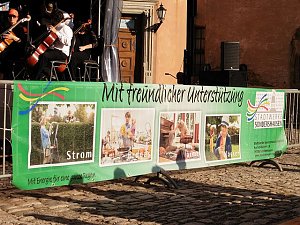 Kopfloser Dirigent beim Residenzfest 2015