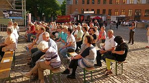Kopfloser Dirigent beim Residenzfest 2015