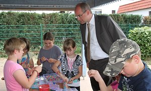 Landrat Jendricke in der Goldenen Aue unterwegs