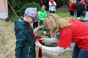 Spiralbeet zum Aktionstag bepflanzt