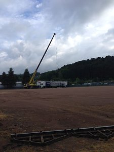 Entlade-Arbeiten im AKS