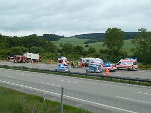 Schwerer Unfall auf der A9