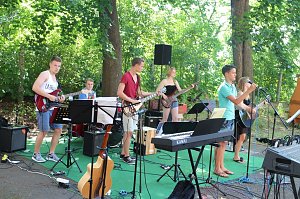 Die Nordh&auml;user Musikschule spielte heute f&uuml;r die Jugendkunstschule auf