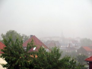 Unwetter &uuml;ber Nordhausen