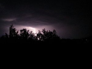 Unwetter &uuml;ber Nordhausen