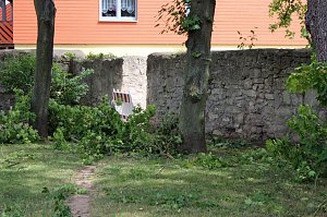 Schlosspark Sondershausen gesperrt 