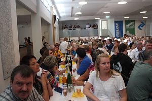 Zum Bergmannsfestes wurde in Sollstedt auch die neue Festhalle er&ouml;ffnet