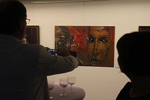 Ausstellungser&ouml;ffnung in der Nordh&auml;user Kreissparkasse