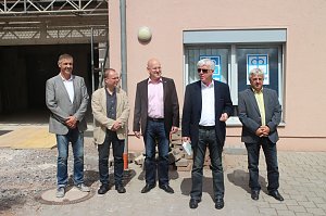 Gut einem Monat nach der Grundsteinlegung konnte heute am Stephanus Haus in G&uuml;nzerode Richtfest gefeiert werden