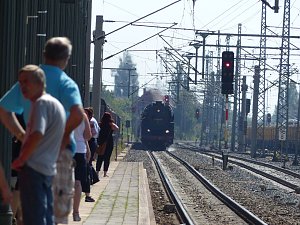 Lok-Spektakel im Bahnhof Nordhausen - zweimal eine "01"