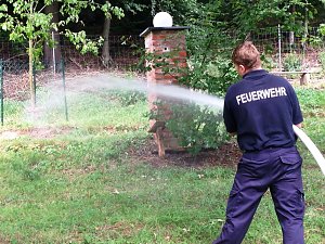 Wasser marsch im Ahornpark