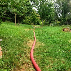 Wasser marsch im Ahornpark