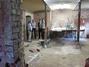In der Kneiffschen Villa unterwegs
